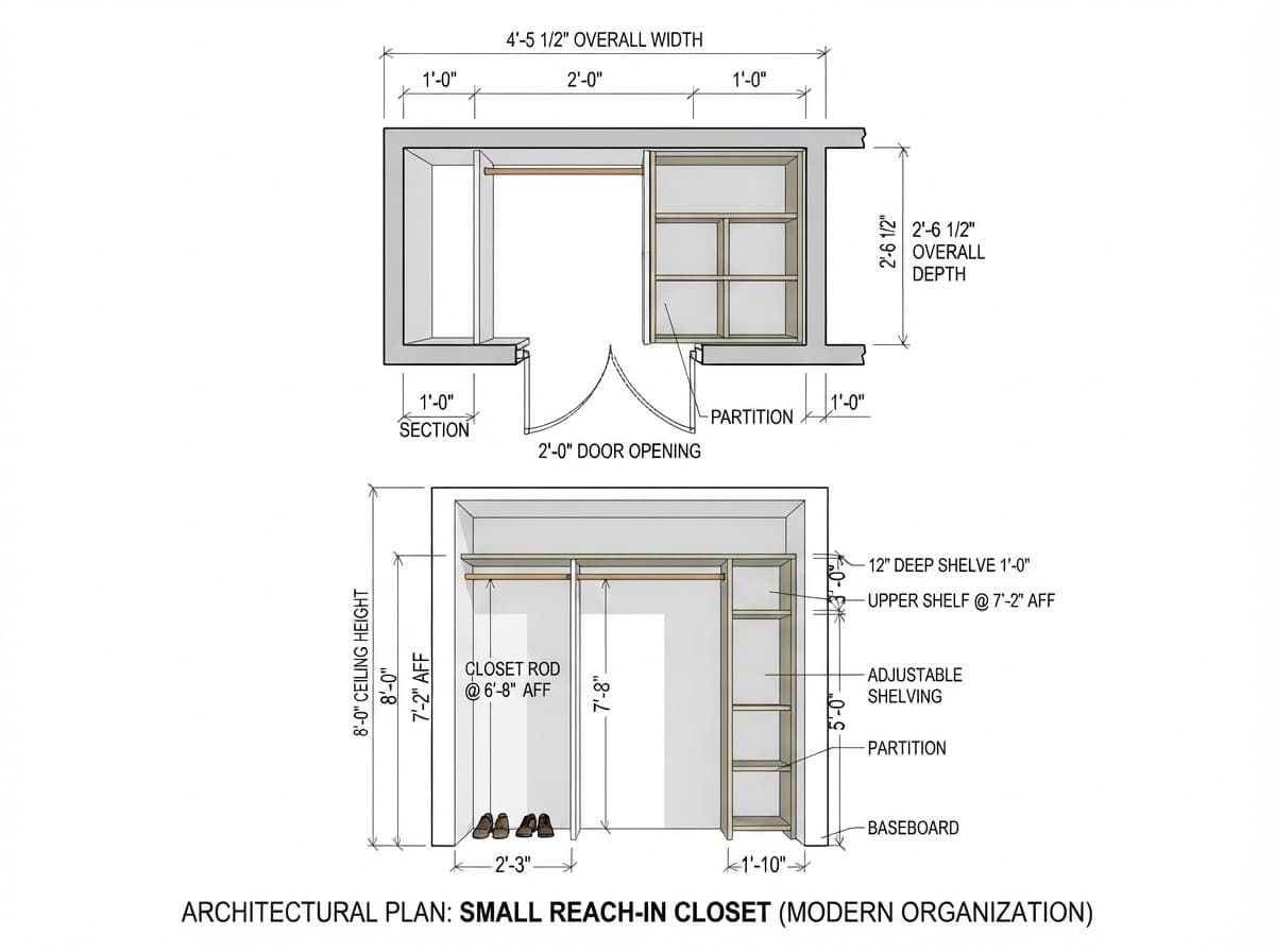 Functional Modern Closet Layout